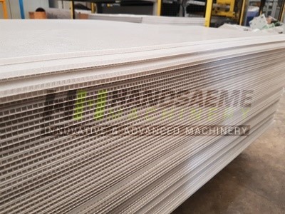 Production line for making sandwich panels*