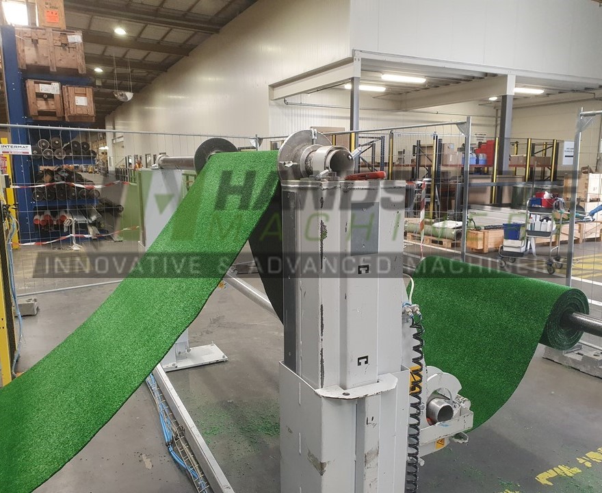 Complete finishing line for grass coupon production